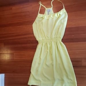 BCBGeneration yellow dress. Size large